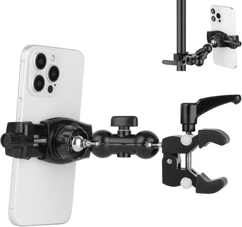 Mippko Tablet Holder for Treadmill/Spin Bike/Poles Stroller/Wheelchair/Golf Cart/Music Stand/Stationary Bike,Compatible with 7~12.9" iPad/Nexus/Fire HD/e-Book/LG G in Saudi Arabia