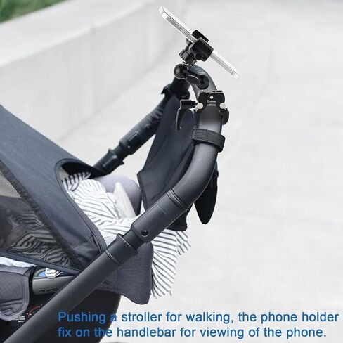 Mippko Tablet Holder for Treadmill/Spin Bike/Poles Stroller/Wheelchair/Golf Cart/Music Stand/Stationary Bike,Compatible with 7~12.9" iPad/Nexus/Fire HD/e-Book/LG G in Saudi Arabia