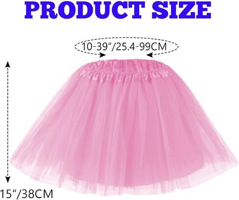 GEMILY Tulle Tutu Skirt Layered Ballet Dance Tutu Party Dress Tutu Skirts Princess Tutu Costume for Women and Girls in Kuwait