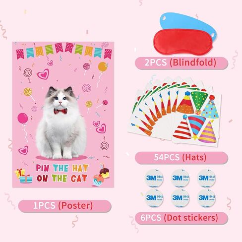 Hooqict Pin The Pacifier on The Baby Game Funny Baby Shower Games for Girls Birthday Party Gender Reveal, Large Baby Shower Activities Poster with 72 Pacifier Stickers in Kuwait