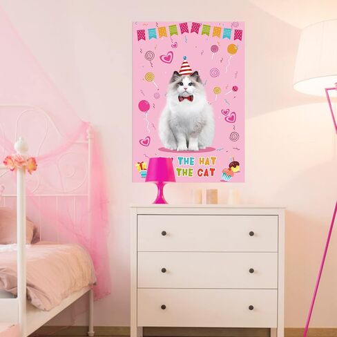 Hooqict Pin The Pacifier on The Baby Game Funny Baby Shower Games for Girls Birthday Party Gender Reveal, Large Baby Shower Activities Poster with 72 Pacifier Stickers in Kuwait