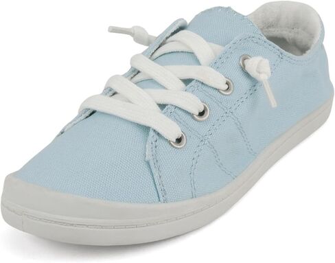 Soda Flat Women Shoes Linen Canvas Slip On Sneakers Lace Up Style Loafers Zig-S in Saudi Arabia