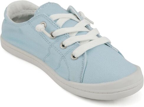 Soda Flat Women Shoes Linen Canvas Slip On Sneakers Lace Up Style Loafers Zig-S in Saudi Arabia