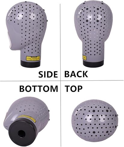 HOMEGOAL Hair Dryer Fresh Wig Head Dryer Wig Stand Wig Holder Mannequin Head, Drying Wig From Inside to Outside, Quickly, Easily, For Lace Wig Scalp Cap Net (Dark Grey) in Kuwait