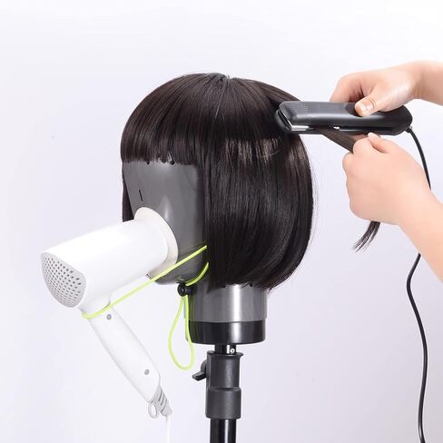HOMEGOAL Hair Dryer Fresh Wig Head Dryer Wig Stand Wig Holder Mannequin Head, Drying Wig From Inside to Outside, Quickly, Easily, For Lace Wig Scalp Cap Net (Dark Grey) in Kuwait