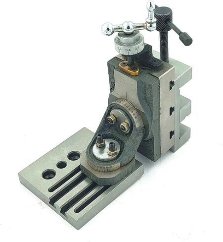 Mini Vertical Milling Slide with 2"/ 50 mm Mini Steel Vice & Base Mounting Plate - Direct Mounting on 7 x 14 Mini Lathe Machine in Kuwait
