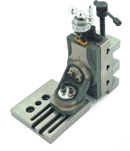 Mini Vertical Milling Slide with 2"/ 50 mm Mini Steel Vice & Base Mounting Plate - Direct Mounting on 7 x 14 Mini Lathe Machine in Kuwait