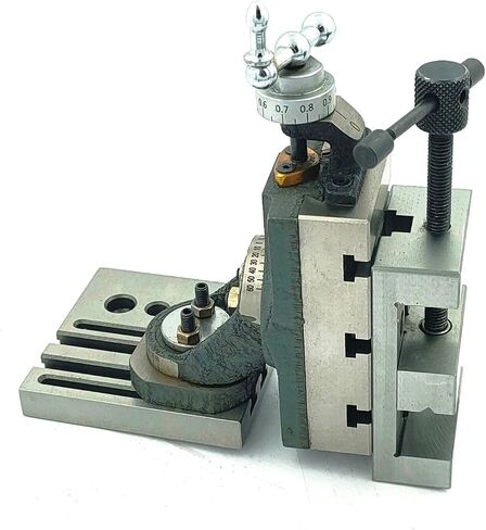 Mini Vertical Milling Slide with 2"/ 50 mm Mini Steel Vice & Base Mounting Plate - Direct Mounting on 7 x 14 Mini Lathe Machine in Kuwait