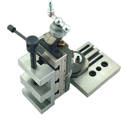 Mini Vertical Milling Slide with 2"/ 50 mm Mini Steel Vice & Base Mounting Plate - Direct Mounting on 7 x 14 Mini Lathe Machine in Kuwait
