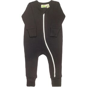 PARADE Organic Essentials '2-Way' Zip Romper - Long Sleeve Ocean 6-12M with Mitts in Kuwait