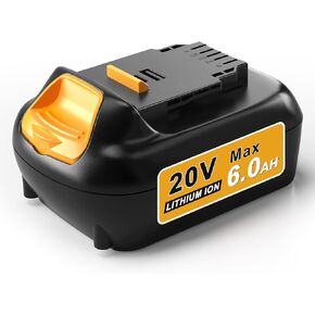 تم ترقية 4pack 6.0AH بديل لـ Dewalt 20V بطارية متوافقة مع أدوات سلسلة DeWalt 20V Max DCD/DCF/DCG/DCS لأدوات الطاقة اللاسلكية