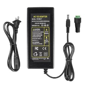 إمدادات الطاقة 12V ، 60W 12V 5A إمدادات الطاقة مع موصل برميل أنثى DC ، AC 100-240V إلى DC 12V ، محول مصباح LED لأضواء الشريط LED ، كاميرا أمان وغيرها من أجهزة الجهد المنخفض (2Pack)
