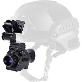 الرؤية الليلية المثبتة على الخوذة أحادي العين ، الأشعة تحت الحمراء NVG الرؤية الليلية 3x 3x التصغير الرقمي المسافة البصرية 200m 17.5mm عدسة بؤرية لصيد الرؤية الليلية في الهواء الطلق