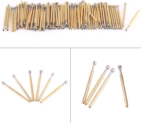 Spring Test Probes, 100Pcs P125-J High Accuracy Round Pogo Pins for PCB Board Testing Contact in Kuwait