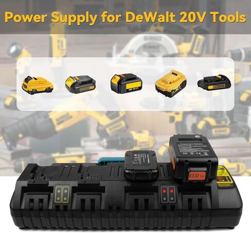 DCB112 20V Max Fast Battery Charger Replace for Dewalt Battery Charger, Compatible with Dewalt 12V/20V Battery DCB205 DCB112 DCB201, Replace for Dewalt Charger DCB104 DCB107 DCB115 in Kuwait