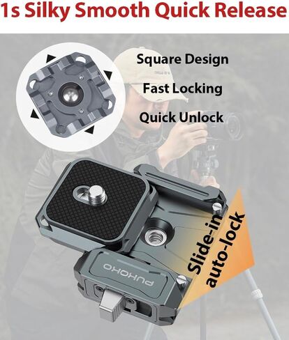 Camera Quick Release Plate w 1/4" to 3/8" Screw Thread Quick Release Camera Mount Tripod Mount Adapter for Stabilizers Heads Tripods etc in Kuwait
