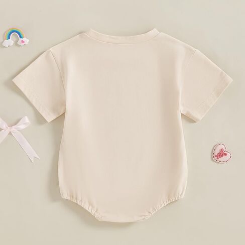 FIOMVA Western Baby Girl Clothes Summer Newborn Cowgirl Short Sleeve Romper Infant Highland Cow Bodysuit Toddler Outfit in Kuwait