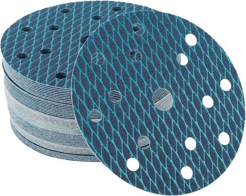 50 Pcs Sanding Discs, 6 Inch 15 Hole 400 Grit Hook and Loop Sandpaper Universal for Metal, Automotive Repair Durability and Flexibility Aluminum Oxide Paper Blue in Saudi Arabia
