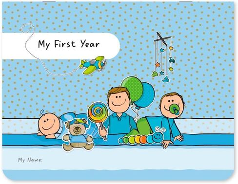 "My First Year" Baby Calendar with Stickers – Track and Cherish Every Milestone! (Baby Girl) in Kuwait