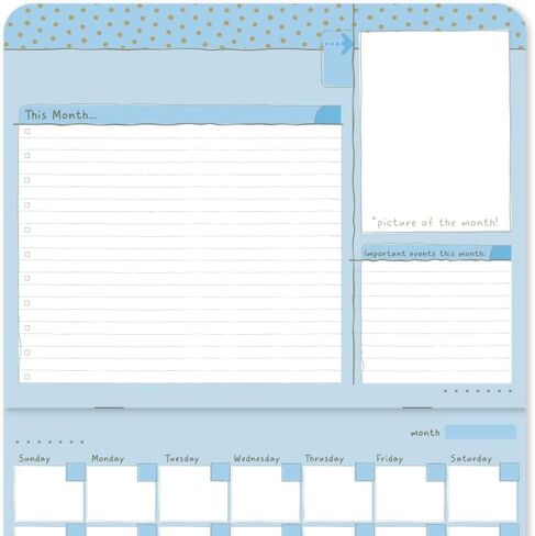 "My First Year" Baby Calendar with Stickers – Track and Cherish Every Milestone! (Baby Girl) in Kuwait