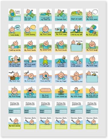 "My First Year" Baby Calendar with Stickers – Track and Cherish Every Milestone! (Baby Girl) in Kuwait