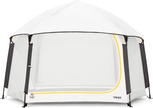 Veer Basecamp | JPMA Certified Portable Pop Up Play Yard/Play Pen for Babies, Toddlers and Kids | Indoor and Outdoor Use | Shade Canopy | Keeps Bugs Out | Playard Safety Certified in Kuwait