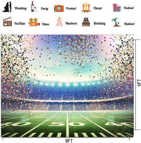 Chaiya 7x5ft Super Bowl Backdrop Super Bowl Sunday Party Backdrop American Backdrop Backdrop Sports Sports Super Bowl Background Super Bowl Backdrop Backdrop in Kuwait