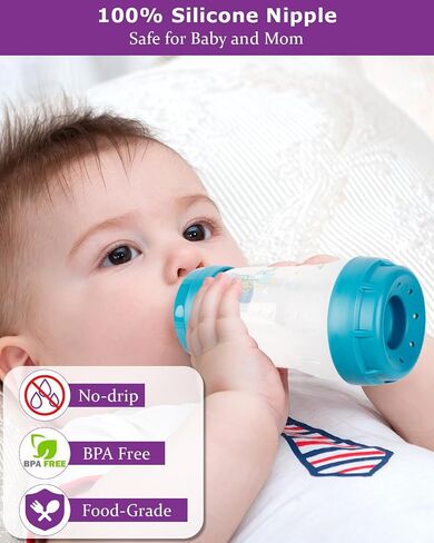 حلمات Sippy Spout for Mam Easy Start Bottles ، زجاجة نشطة سهلة وزجاجات الأطفال الزجاجية ، حلمات كوب سيليكون ناعمة ، حلمة تحويل التدفق المتغيرة ، 6+ شهور ، 4 عدد in Kuwait