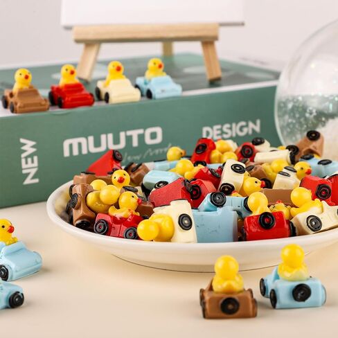 482pcs البط الصغير ، البط اللطيف في سيارة راتنجات مصغرة ، بطة صغيرة صغيرة بطة صغيرة لمكتب حديقة المنزل ديكور الحفلات (الوردي ، البرتقالي ، الأخضر ، الأزرق) in Kuwait