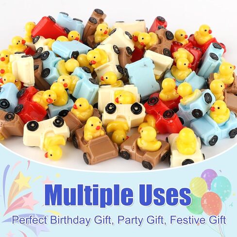 482pcs البط الصغير ، البط اللطيف في سيارة راتنجات مصغرة ، بطة صغيرة صغيرة بطة صغيرة لمكتب حديقة المنزل ديكور الحفلات (الوردي ، البرتقالي ، الأخضر ، الأزرق) in Kuwait