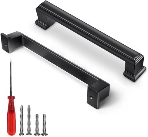 5 Inch Hole to Hole - White Drawer Pulls - 4 Pack - Drawer Handles - White Kitchen Cabinet Handles - Handles for Cabinets - White Cabinet Pulls - Kitchen Cabinet Hardware in Kuwait