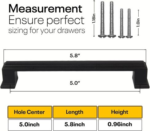 5 Inch Hole to Hole - White Drawer Pulls - 4 Pack - Drawer Handles - White Kitchen Cabinet Handles - Handles for Cabinets - White Cabinet Pulls - Kitchen Cabinet Hardware in Kuwait