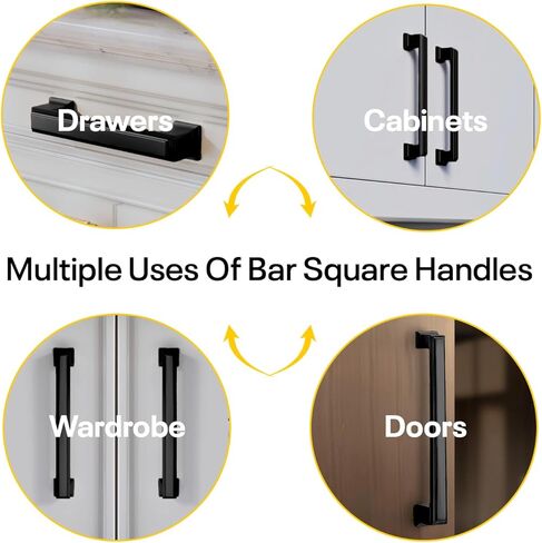 5 Inch Hole to Hole - White Drawer Pulls - 4 Pack - Drawer Handles - White Kitchen Cabinet Handles - Handles for Cabinets - White Cabinet Pulls - Kitchen Cabinet Hardware in Kuwait