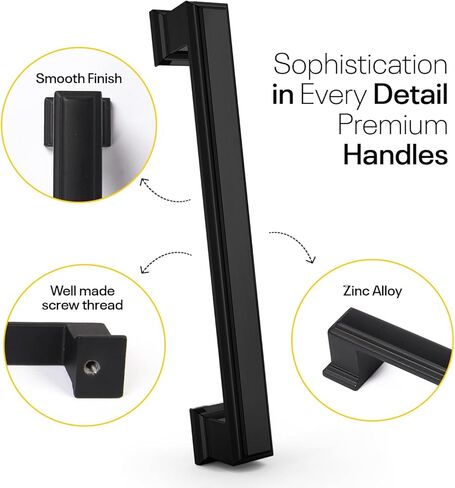 5 Inch Hole to Hole - White Drawer Pulls - 4 Pack - Drawer Handles - White Kitchen Cabinet Handles - Handles for Cabinets - White Cabinet Pulls - Kitchen Cabinet Hardware in Kuwait