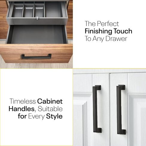 5 Inch Hole to Hole - White Drawer Pulls - 4 Pack - Drawer Handles - White Kitchen Cabinet Handles - Handles for Cabinets - White Cabinet Pulls - Kitchen Cabinet Hardware in Kuwait