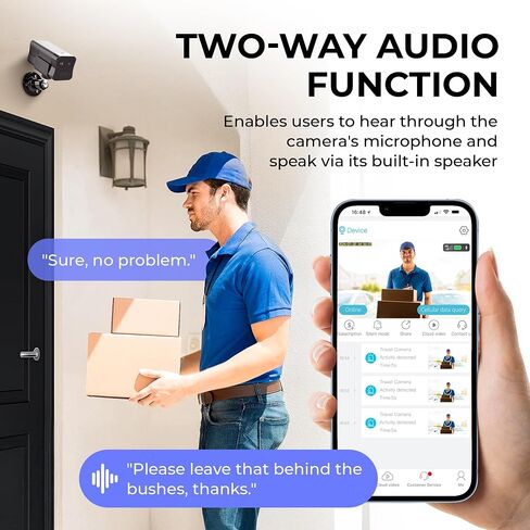 Mini V9 Security Camera Wireless Indoor, WiFi Home Surveillance Cam Portable with Phone App, 2K Live Video, 180 Day Standby Battery, Auto Night Vision, Dual Lens, 6X Hybrid Zoom, AI Human Detection in Saudi Arabia