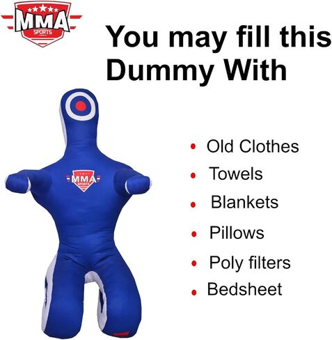 Brazilian Jiu Jitsu Judo Karate Throwing Boxing Dummy Mixed Martial Art Wrestling Practice Dummies(Sitting 5 FT / 60 in) - UNFILLED in Saudi Arabia