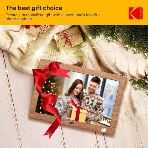 KODAK 10.1 Inch WiFi Digital Picture Frame,1280x800 HD IPS Touch Screen, Electronic Smart Photo Frame with 32 GB Memory, Auto-Rotate, Instantly Share Photos/Videos Anywhere in Kuwait