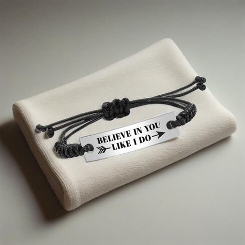 Inspirational Mantra Bracelet Jewelry Adjustable Friendship Bangle Bracelet in Kuwait