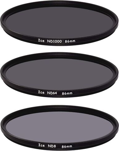 ICE 49mm Slim ND Filter Set ND1000 ND64 ND8 Neutral Density 43 10, 6, 3 Stop Optical Glass in Saudi Arabia