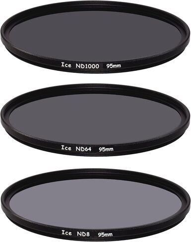 ICE 49mm Slim ND Filter Set ND1000 ND64 ND8 Neutral Density 43 10, 6, 3 Stop Optical Glass in Saudi Arabia