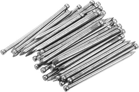 uxcell Finishing Nails 80pcs 100mm 4 Inch Hand-Drive Hardware Carbon Steel Nail Lost Head Nail in Kuwait