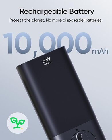 Eufy Video Smart Lock S330 ، 3-in-1 Camera+Doorbell+Photeprint Lock بدون مفتاح دخول ، و Wi-Fi Deadbolt للباب الأمامي ، والتحكم عن بُعد في التطبيق ، ولا توجد رسوم شهرية ، وبطاقة SD مطلوبة ، و Chime المشمولة in Kuwait