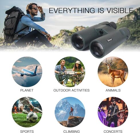 مناظير مضغوطة 8 × 32 مكونة للبالغين-المنشورات BAK4 عالية الطاقة ، والطلاء الأبيض الماس ، ومقاوم للماء ومضاد ، ومطاط مدرعة-مثالية لمشاهدة الطيور ، والصيد ، والسفر ، والرياضة الخارجية in Kuwait