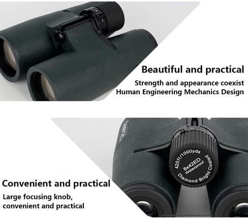 8x32ED Compact Binoculars for Adults – High-Powered BAK4 Prisms, Diamond White Coating, Waterproof & Fogproof, Rubber Armored – Ideal for Bird Watching, Hunting, Travel, Outdoor Sports in Kuwait