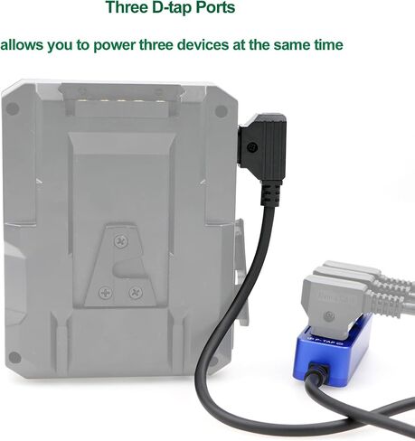 Alvin’s Cables D-tap Splitter P-Tap HUB Cable Dtap Male to Three Port D tap Female Splitter Cable with Screw Threads for ARRI RED Z CAM Cameras TILTA Steadicam IDX V-Mount Battery in Kuwait