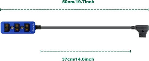 Alvin’s Cables D-tap Splitter P-Tap HUB Cable Dtap Male to Three Port D tap Female Splitter Cable with Screw Threads for ARRI RED Z CAM Cameras TILTA Steadicam IDX V-Mount Battery in Kuwait
