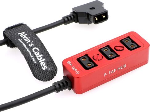 Alvin’s Cables D-tap Splitter P-Tap HUB Cable Dtap Male to Three Port D tap Female Splitter Cable with Screw Threads for ARRI RED Z CAM Cameras TILTA Steadicam IDX V-Mount Battery in Kuwait