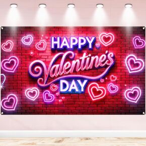 عيد الحب سعيد خلفيات الحب القلوب أضواء الطوب جدار عيد الحب موضوع التصوير الفوتوغرافي خلفية عيد الحب ديكورات لافت