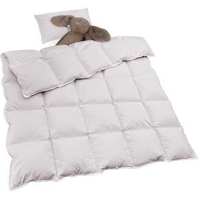 Zzlamb Warm Baby Crib Crib Comforter Small Davet Insert ، Toddler Down Comforter Kids Crib أسفل بطانية ، قذيفة خفيفة من القطن غير المخلوطة.